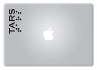 TARS Logo Interstellar Ars Robot sci fi Apple Macbook Laptop Decal Vinyl Sticker Apple Mac Air Pro Retina