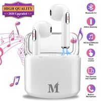 Wireless Earbuds with Charging Case,Bluetooth Earbuds with Mic for Running,Wireless Earphones Bluetooth Earphones with Microphone,Mini Sports Earbuds Sweatproof Compatible iOS Android Smartphone