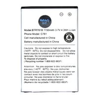 CHAYA Brand New Replacement Battery For Casio BTR781B, BTR781, GzOne Ravine 2, C781