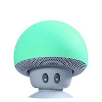 TinyFin Mini Bluetooth Wireless Portable Mushroom Speaker with Sucker Function Green for Smartphone