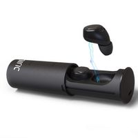 Miric Wireless Earbuds, Mini in-Ear Headsets, Hands-Free Noise Canceling, Bluetooth Headsets with Portable Charging Case and Built-in Mic for iPhone Smartphones Laptop