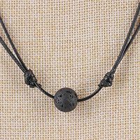 Stone Clavicle Exquisite Personalized Ball Volcanic Stone Lava Necklace Prom Woman Stylish Lovely Women Fashionable Comfortable Best Comfy Style Design Delicate