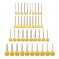 JMAF 40-Pieces Assorted Size Round Sponges Brush Set, Paint Tools for Kids