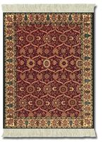 Lextra (Shah Jahan), Mouse Rug, Burgundy/Tan/Black/Light Blue, 10.25 x 7.125 Inches, One (MSJ-1)