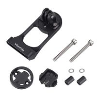 Stem Computer Mount Cycling Bike Mount Stem Extension Mount Holder for Gopro Computer & Sports Camera (Black)