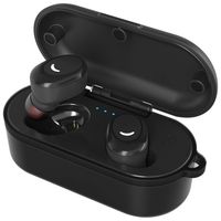 True Wireless Earbuds TWS Bluetooth 5.0 Earbuds【True Wireless Earbuds Stereo】Noise Cancelling Headphones IPX8 Waterproof Wireless Charging Case Bluetooth Headset Premium Sound for Running Sports etc.