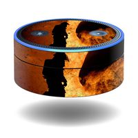 MightySkins Skin Compatible with Amazon Echo Dot (1st Generation) wrap Cover Sticker Skins Firefighter