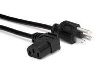 Marginmart Inc. Power Cord 14AWG Right Angle Power Cord Cable w/3 Conductor PC Power Connector Socket (C13/5-15P) Black 3 Feet 5 Pack (MM682532)