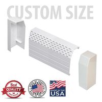 5' Hot Water Hydronic Baseboard polymer Cover with end caps - UNFINISHED