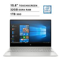 2019 HP Envy x360 15.6 Inch FHD Touchscreen Laptop (Intel Quad Core i7-8565U up to 4.6 GHz, 32GB RAM, 1TB SSD, Intel UHD Graphics 620, Bluetooth, WiFi, HDMI, Windows 10)