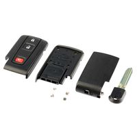 USARemote fits Toyota Prius Key Fob Cover Case Shell Replacment with Blank Key 2004-2009