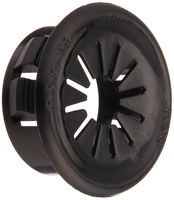 Morris 22344 Snap Bushings with Shutters, .75-Inch, Black, 10-Pack