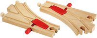 BRIO World - 33344 Mechanical Switches | 2 Piece Wooden Train Tracks for Kids Ages 3 and Up
