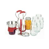 Progressive PL8 Stainless Steel Canning Kit with Red Accents