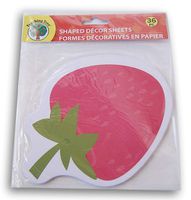 Teaching Tree Paper Shaped Decor Sheets - Strawberry - 36 Count