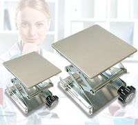 Stainless Steel Lab Jack Scissor Stand Platform (6" x 6")