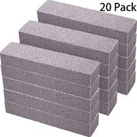 Pumice Stones for Cleaning - Pumice Scouring Pad, Grey Pumice Stick Cleaner for Removing Toilet Bowl Ring, Bath, Household, Kitchen, Pool, 5.9 x 1.4 x 0.9 Inch (20 Pieces)