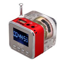 RivenAn Mini Digital Portable Music MP3 Player Micro SD USB FM Radio TT-028, Red
