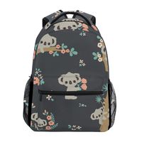 Fashion Water Resistant Laptop Backpack,Koala Floral Pattern Shoulder Schoolbag Computer Bag Bookbagsfor High School/College Student,Travel Bag,14 Inch Laptop Sleeve