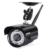 Outdoor Security Camera, Szsinocam Full HD 720P Wireless Home Surveillance Bullet Camera WiFi CCTV IP Camera with IR Night Vision, IP66 Waterproof, Motion Detection, Push Alerts, Remote View, Black