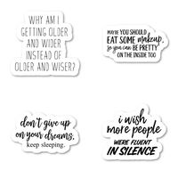Funny Sticker Pack Sticker Pack Funny Stickers - 4 Pack - Sticker Vinyl Decal - Laptop, Phone, Tablet Vinyl Decal Sticker (4 Pack) S183155