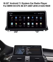 10.25" Android 7.1 (2+32) G Car GPS Radio Player for BMW X5 X6 E70 E71 2007-2010 CCC System