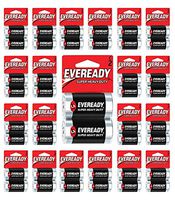 Eveready C2 & AAA Batteries Super Heavy Duty Carbon Zinc Carded (48 Batteries, C2)