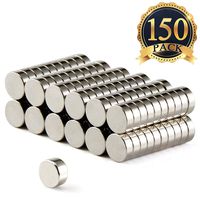FINDMAG 150 PCS Refrigerator Magnets Premium Brushed Nickel Fridge Magnets,Office Magnets,Whiteboard Magnets