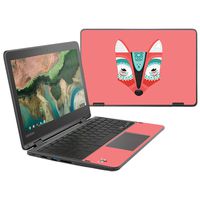 MightySkins Skin Compatible with Lenovo 300e Chromebook 11.6" (2018) - Aztec Fox | Protective, Durable, and Unique Vinyl Decal wrap Cover | Easy to Apply, Remove, and Change Styles | Made in The USA