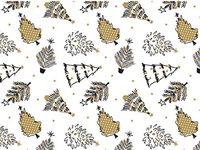 Golden Holiday Trees Tissue Paper (120 Pack )