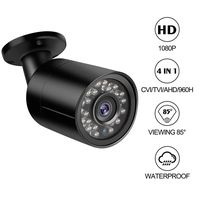 Dericam 1080P 1920TVL CCTV Security Camera for Home Surveillance, 4-in-1 CVI/TVI/AHD/960H Bullet Camera with IP66 Weatherproof, 82ft Night Vision, B2B, Black