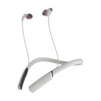 Skullcandy Women's Method Bluetooth Wireless Sweat-Resistant Sport Earbuds with Microphone, Secure Around-The-Neck Collar, 9-Hour Rechargeable Battery, Perfect for Working Out, Light Gray/Swirl