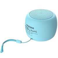 momoho Small Bluetooth Speaker - Mini Size but Great Sound Quality,up to 5 Hours Playtime,Photo Selfie Button & Answer Phone Calls,BTS0019 (Blue)