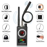 Anti Spy Detector, RF Detector & Camera Finder, Bug Detector, Upgraded RF Signal Detector, LNYOSN GSM Tracking Device for Wireless Audio Bug Hidden Camera Detector (Black)