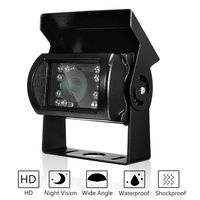 Vehicle Backup Camera, Car Rear View Camera Waterproof High Definition Color Wide Viewing Angle License Plate Car Camera with 18 Infrared Night Vision LED for Car SUV Van