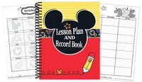 Eureka Mickey Color Pop! Back to School Classroom Supplies Record and Lesson Plan Book for Teachers, 8.5'' x 11'', 40 Weeks