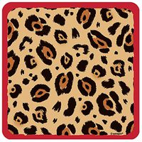 Cardboard Cheetah Print Coasters, 8ct
