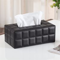Car Leather Tissue Box/Carton/Paper Napkin Box/Creative Car Organization Box,H,25.5 * 14 * 9.5CM
