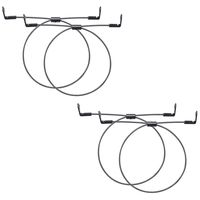 WALI Anti-Tip Heavy Duty Dual Solid Steel Cable Kit for Safety Protection Fit Most Flat Screen TV up to 65 inch and Furniture Mounting (TAS002-2), 2 Packs