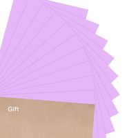 JANDJPACKAGING Heat Transfer Vinyl HTV for T-Shirts 12 x 10 Inches 10 Precut Sheets (Lilac)
