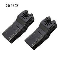 Mulslect 20 PACK Professional Wood Universal Quick Release Oscillating Saw Blades Multitool Tool Blade