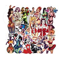 50PCS Sexy Lady Women Laptop Stickers for Adult,Waterproof Decals Stickers for Water Bottle Laptop Skateboard Motorcycle Car Bike Luggage Trolley Case Decoration