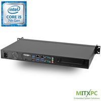 MITXPC Mini 1U Rackmount/Intel Core i5-7500, 2X Intel LAN, NF594-Q170