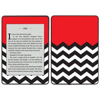 MightySkins Skin Compatible with Amazon Kindle Paperwhite 2018 (Waterproof Model) - Red Chevron | Protective, Durable, and Unique Vinyl Decal wrap Cover | Easy to Apply, Remove| Made in The USA