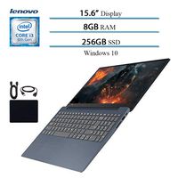 2019 ILenovo IdeaPad 330 15.6" Laptop Computer, 8th Gen Intel Core i3-8130U Up to 3.4GHz (Beat i5-7200U), 8GB RAM, 256GB SSD, Wi-Fi, Bluetooth, Webcam, HDMI, Windows 10 (Blue) w/Accessories