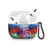 Graysky Solid Color Soft Silicone Protective Cover Compatible with AirPods Pro 3rd Gen Charging Case 2019, Visible Front LED, Shock & Scratch Resistant Case Cover with Travel Backpack Carabiner