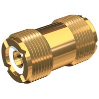 SHAKESPEARE SHA-PL-258-G / Gold Plated Barrel Connector for PL-259