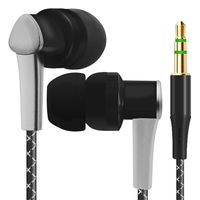 AutumnFall Universal 3.5mm Plug In-Ear Bass Stereo Earbuds Earphones Without Mic For Samsung/Xiaomi/iPhone Smartphones,Style 3 (Black)