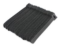 TANKING 50 Pcs Reusable Fastening Cable Ties, Microfiber Cloth 6" x 1/2" Hook and Loop Cord Ties (Black)