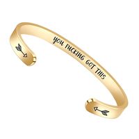 BTYSUN Inspirational Bracelets for Women Birthday Gifts for Women Girls Men Motivational Cuff Bangle Friendship Personalized Mantra Jewelry Come Gift Box ...